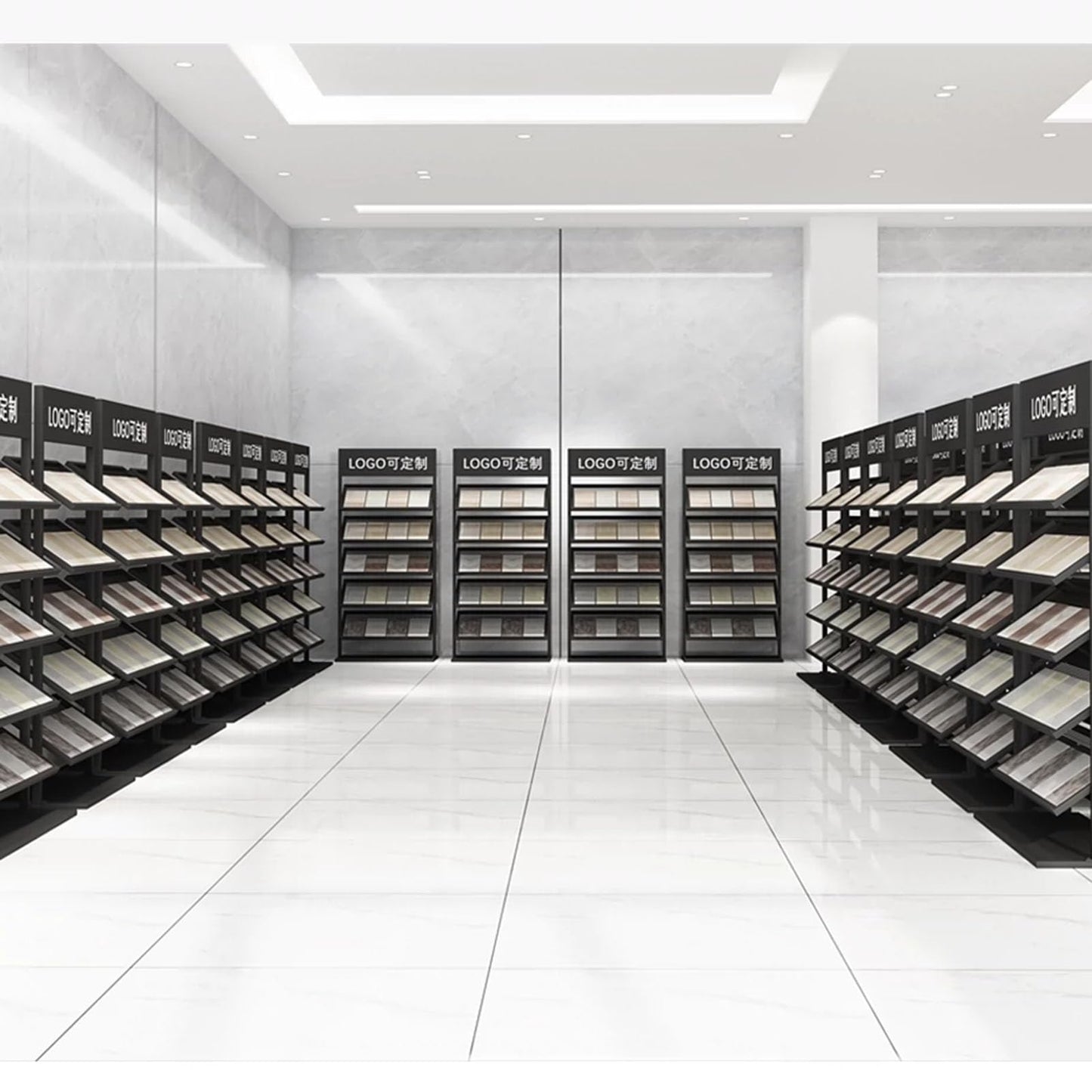 RIYUESHENGHENG Tile Sample Display Stand,Wooden Floor Sample Holder Standing Stone Flooring Display Shelf,Building Material Sample Display Rack Retail Rack,for Shops Exhibition Halls Events