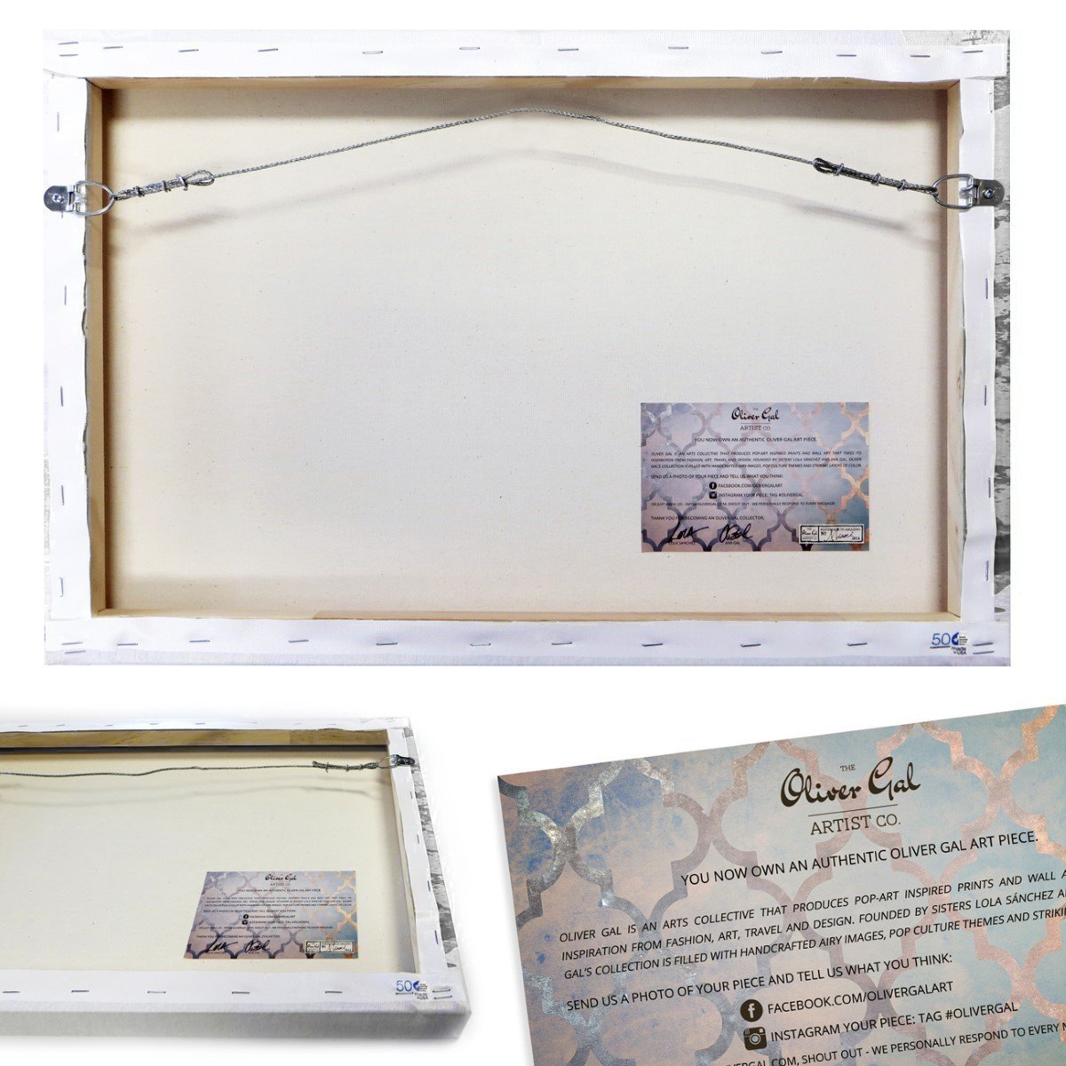 The Oliver Gal Artist Co. Fashion and Glam Wall Art Canvas Prints 'Dreaming of Classic Beauty Navy'