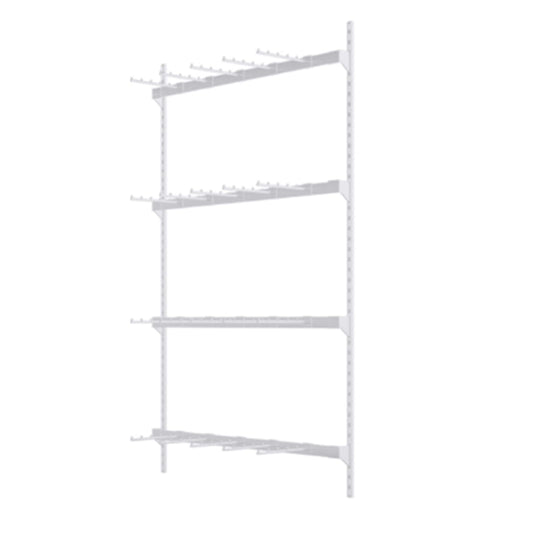 Wall-Mounted Underwear Display Stand, Metals, Lingerie Garment Rack, Retail Sock Show Shelves, Supermarkets Commercial Clothing Store Shelf, for Bras, Shorts, Hats(White,150 * 150cm)