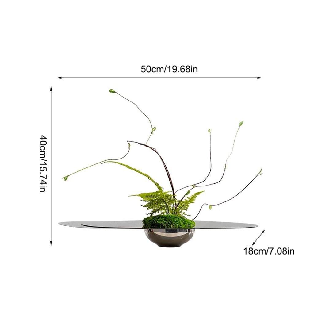 Artificial Bonsai Tree Light Luxury Hotel Living Room Table Floral Arrangement Stainless Steel Decoration Simulated Indoor Greening Fake Tree