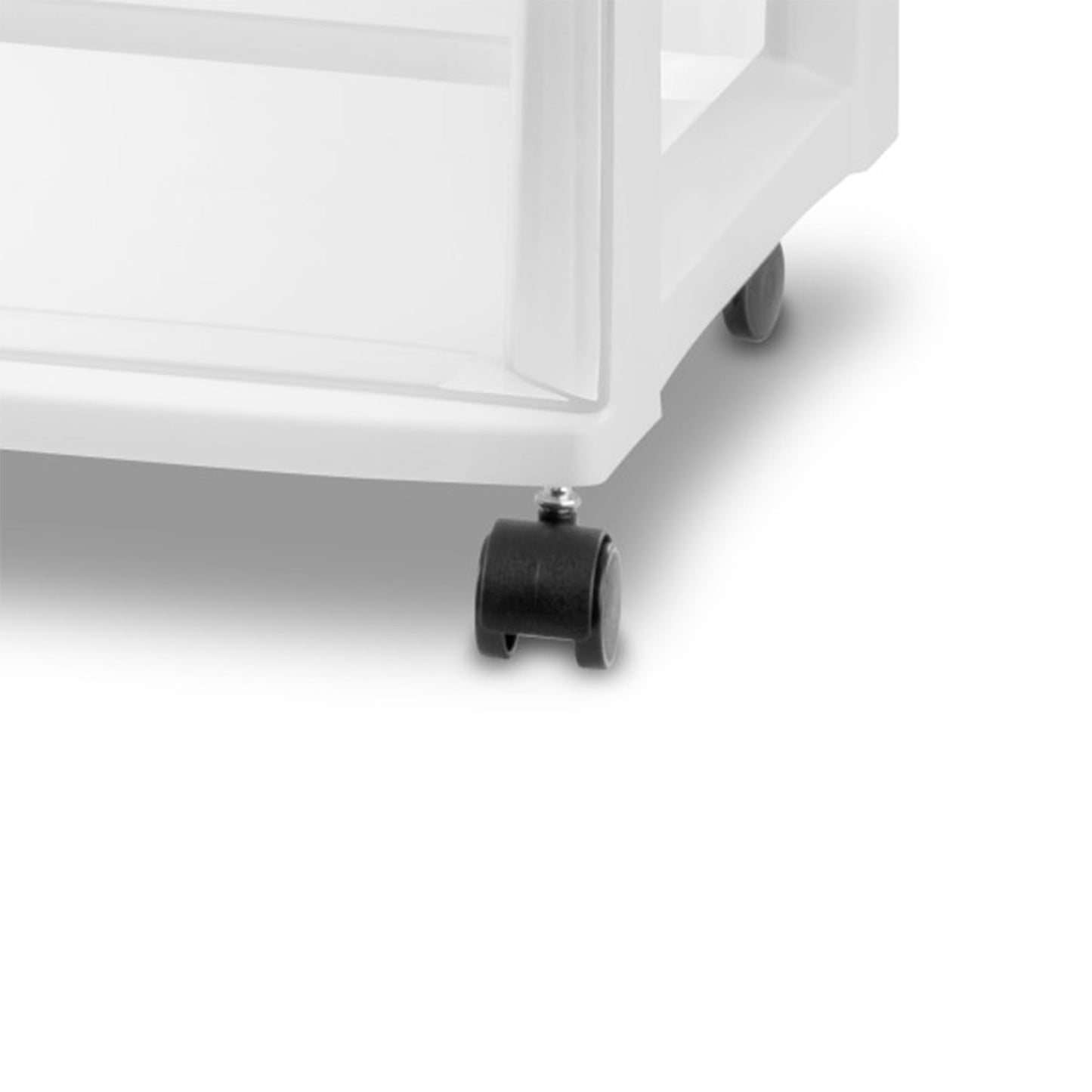 Sterilite 6 Pack 3 Drawer Storage Cart, Plastic Medium Organizer with Wheels, White - Multipurpose Bin for Crafts, Accessories, or Office Supplies