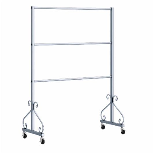 Lingerie Bra Rack Swimsuit Organizer Hanger, Anti-Slip, Underwear Display Stand with Wheels, Commercial Clothing Store Shelf, for Shorts,Hats, Sock, 3 Tier(Silver,120 * 40 * 130cm)