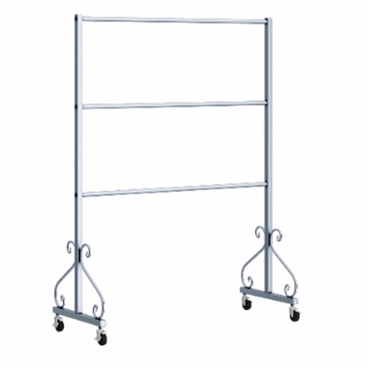 Mobile Lingerie Bra Rack Swimsuit Organizer Hanger, Anti-Slip, Underwear Display Stand with Wheels, Commercial Clothing Store Shelf, for Shorts,Hats, Sock, 3 Tier(Silver,60 * 40 *