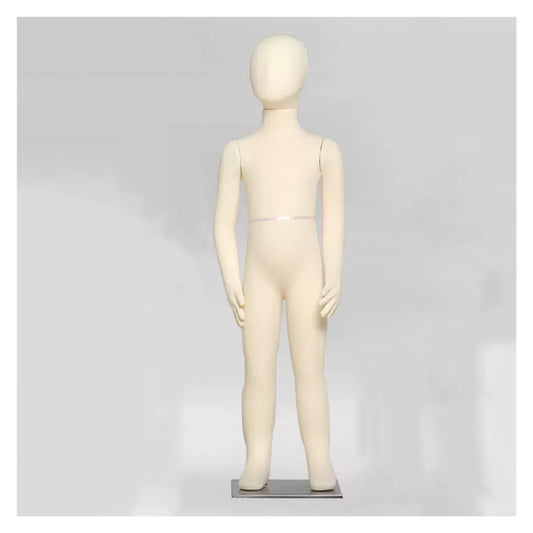 Flexible Dressmaker Mannequin, Adjustable Full-Body Tailors Dummy with Removable Arms & Legs for Shop Display, Size 14 Years, Perfect for Fashion Design & Sewing Projec(One Color 5 Years Old)