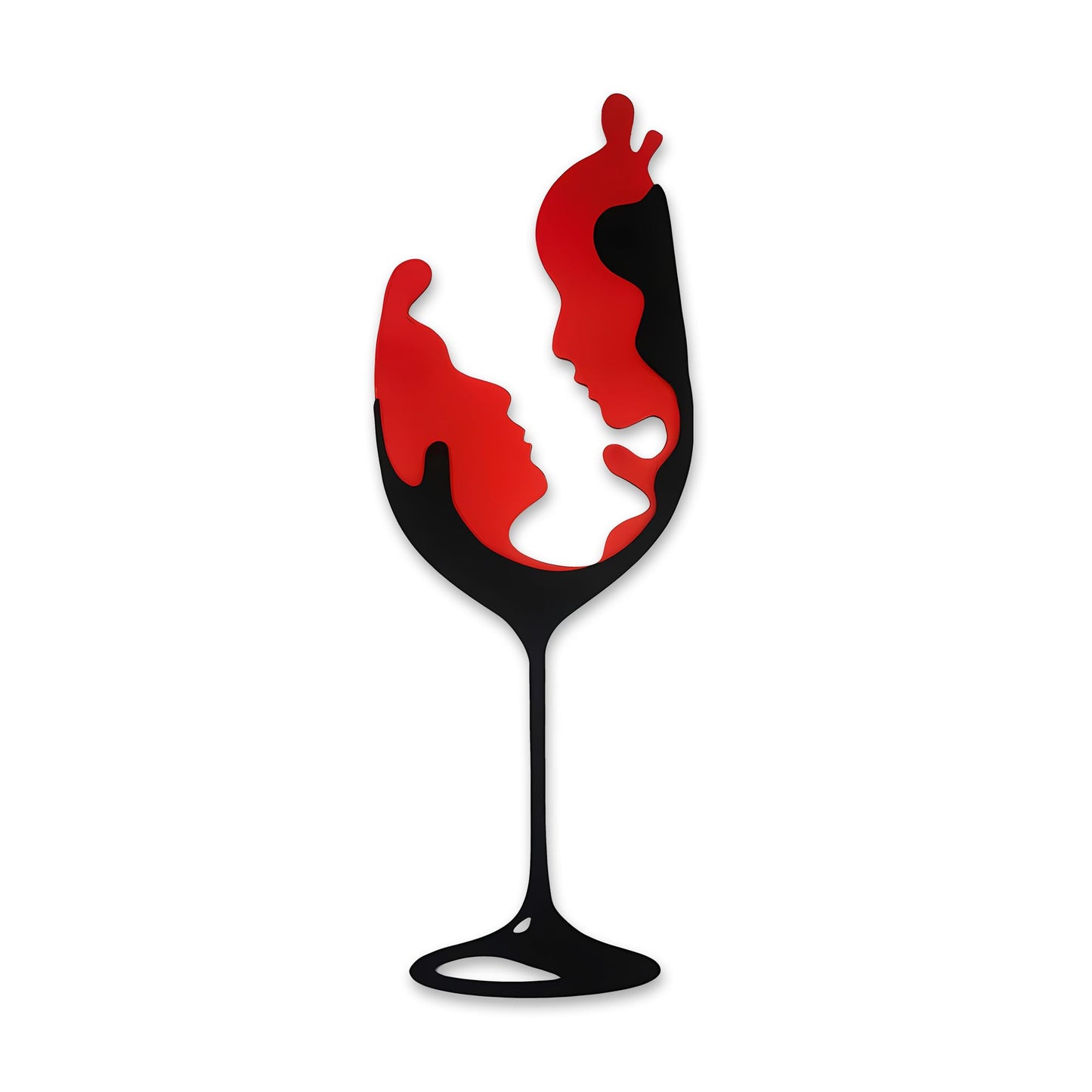 Rajukit Elegant Metal Wine Wall Decor Art Versatile Kitchen & Bar Wall Sculpture for Home, Dining & Living Room Lightweight & Durable Design
