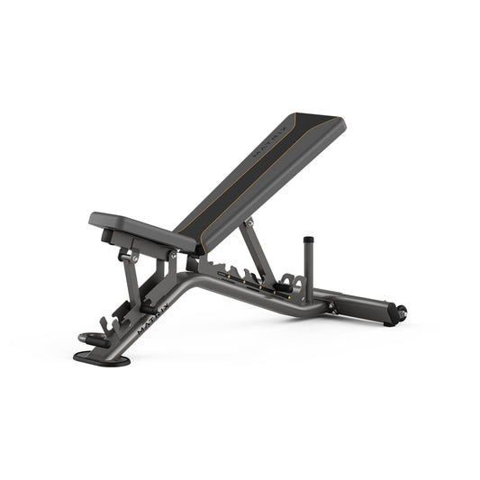 Matrix Fitness Multi-Adjustable Bench | Full Body Workouts, Home Gym Training, Weight Lifting | Easy Adjustments, Low Bench Height, Ultra Durable Design