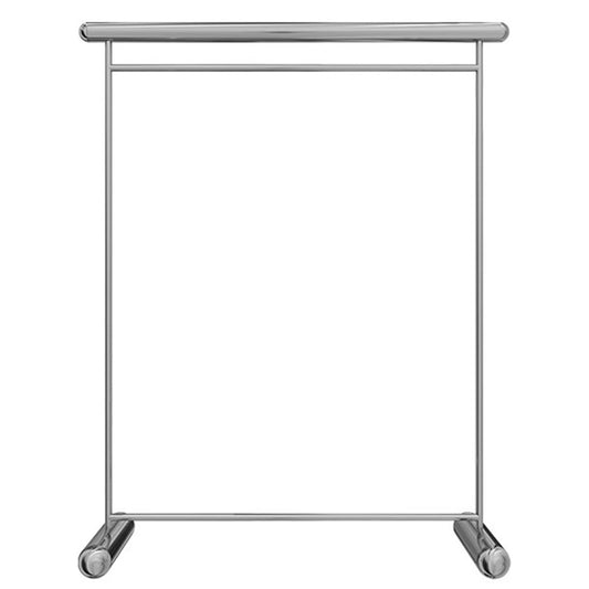 Heavy Duty Coat Rack, Garment rack Silver Stainless Steel Clothes Display Rack Commercial Heavy Duty Clothes Rail For Hanging Clothes Single Rod Clothing Rack For Bedroom Easy To Assemble ( 120X40X16