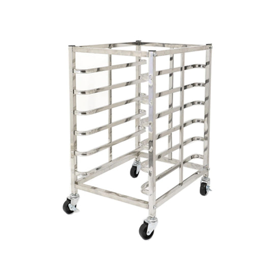 Quick Rack for Baking Pans,Heavy-Duty Bread Pan Baking Rack with Wheels, 6-Tier Rolling Rack for Home & Commercial Use, Sturdy Flat Casters, 80x46.5x60cm - Ideal for Bakeries & Kitchens