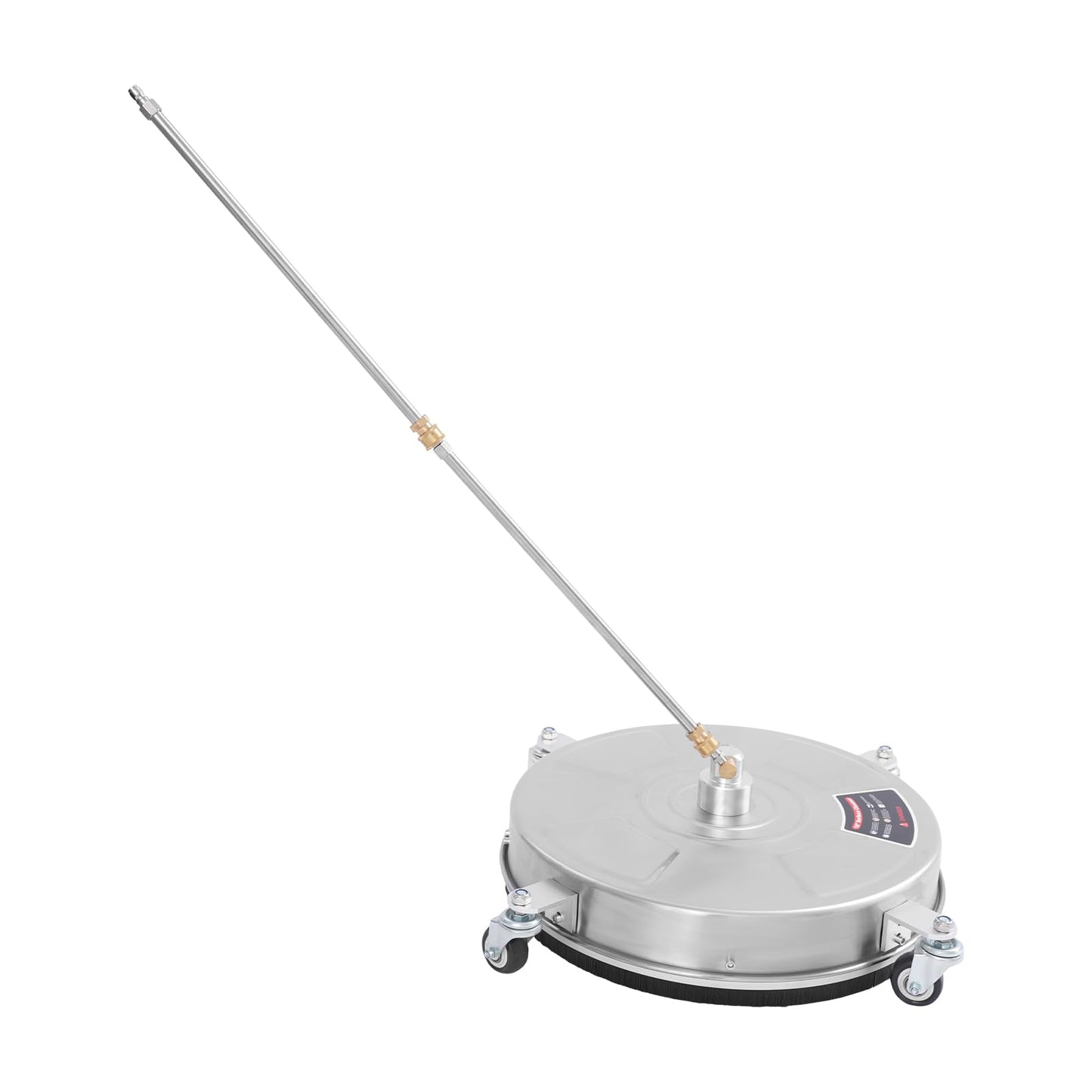 18" Pressure Washer Surface Cleaner with 4 Wheels, 1/4" Quick Plug, Surface Cleaner for Pressure Washer Attachment for for Concrete, Patio, Sidewalk, Deck and Driveways, 5000 PSI