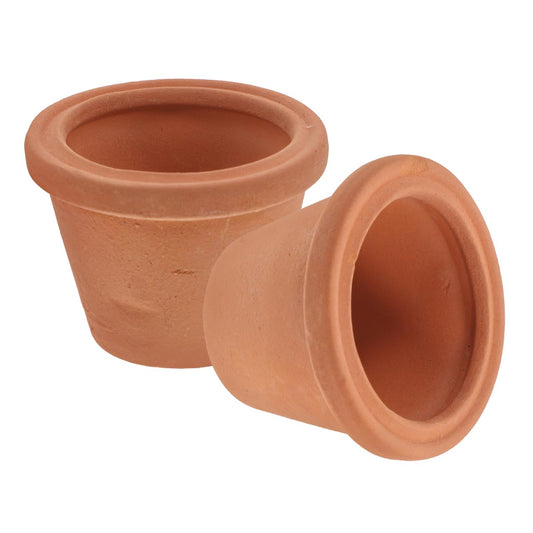 YARNOW Mini Terracotta Pots 1.57 Inch Tiny Red Clay Succulent Planters Vintage Thumb Pottery for Indoor Garden Small Plants and Craft Decoration