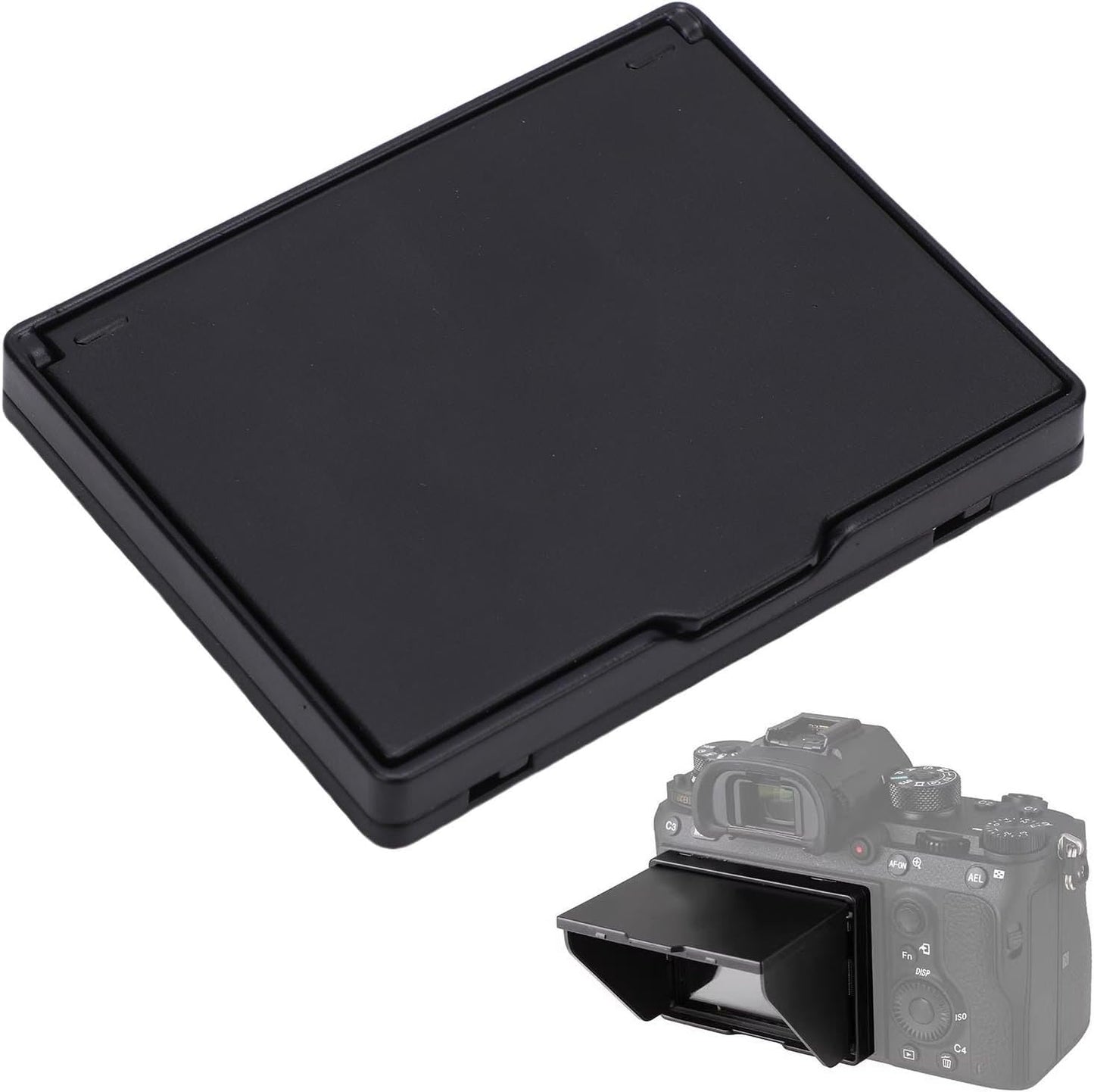 3.2 Inch Bewinner LCD Screen Hood, ABS Flocking Universal Foldable Sun Shade Cover for Camera LCD Display, Anti Glare