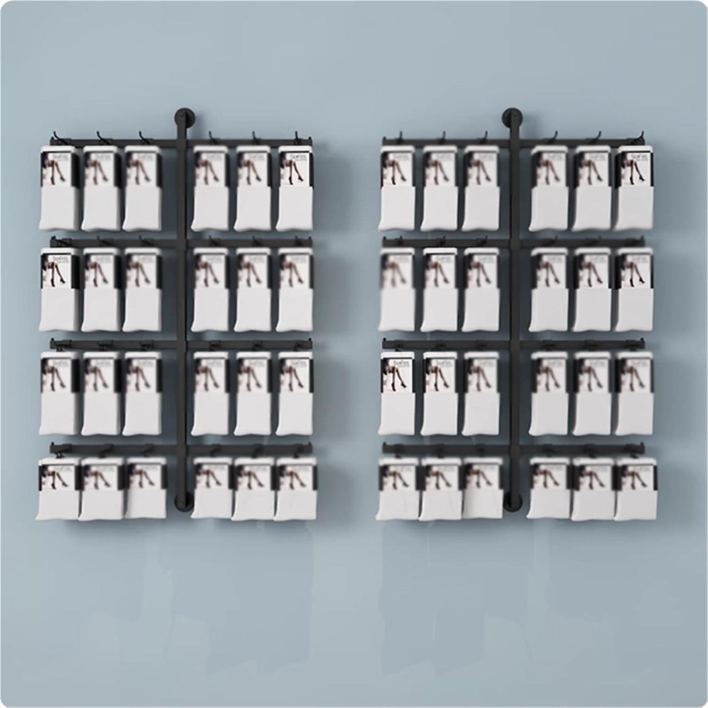 100/120/150cm Sock Display Stand, Metals, Retail Underwear Showshelves, Lingerie Bra Rack Swimsuit Organizer Hanger, Commercial Clothing Store Shelf, 4 Tier(80 * 150cm)