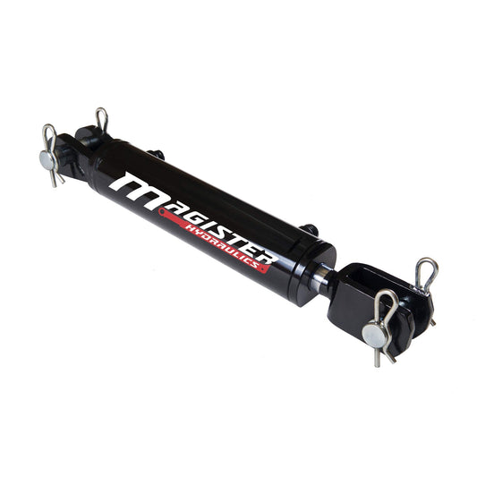 Magister Hydraulics Double Acting Hydraulic Cylinder - AG Clevis Hydraulic Cylinder 2500 PSI tie-Rod Alternative 3.5" bore 24" Stroke (3.5x24)