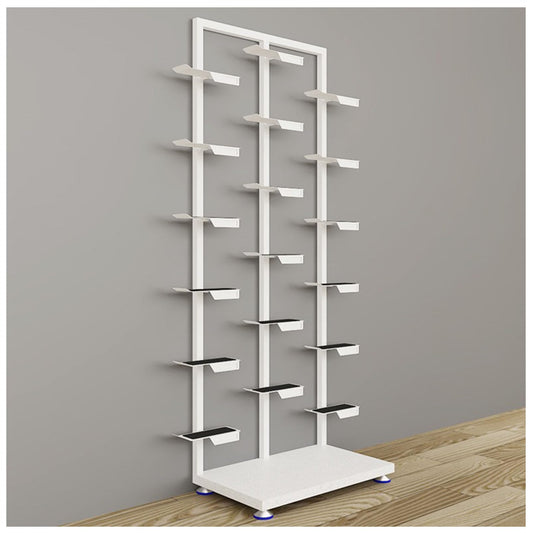 Shoe Store Display Stands Shoe Storage Organizer, Retail Boutique Shoe Tower Sneaker Rack, Large Free Standing Shoe Shelf Showcase, Commercial Clothing Store Shoe Holder for Home Shopping Malls