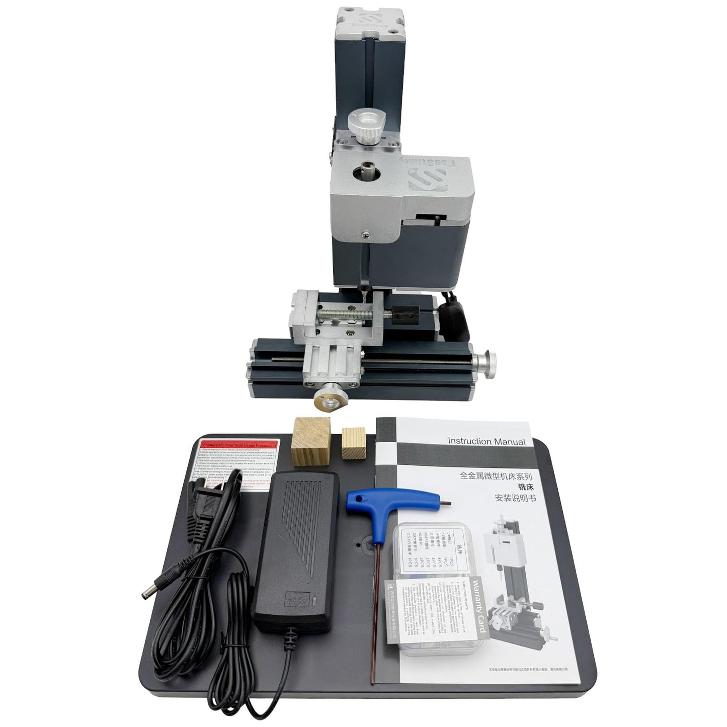 EssSthmy Full Metal Mini Milling Machine 36W 20000RPM - Precision Desktop Mill for Woodworking,Milling&Drilling Machine DIY Crafts & Hobbyists