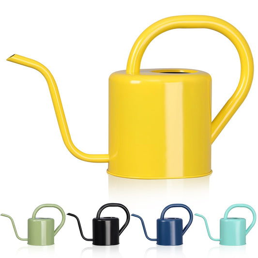 Watering Can, Stainless Steel Watering Can for Indoor & Outdoor Plants, 1L/35oz Long Spout Water Can with Handle, Rust-Proof Plant Watering Pot for House Plants, Garden Flowers