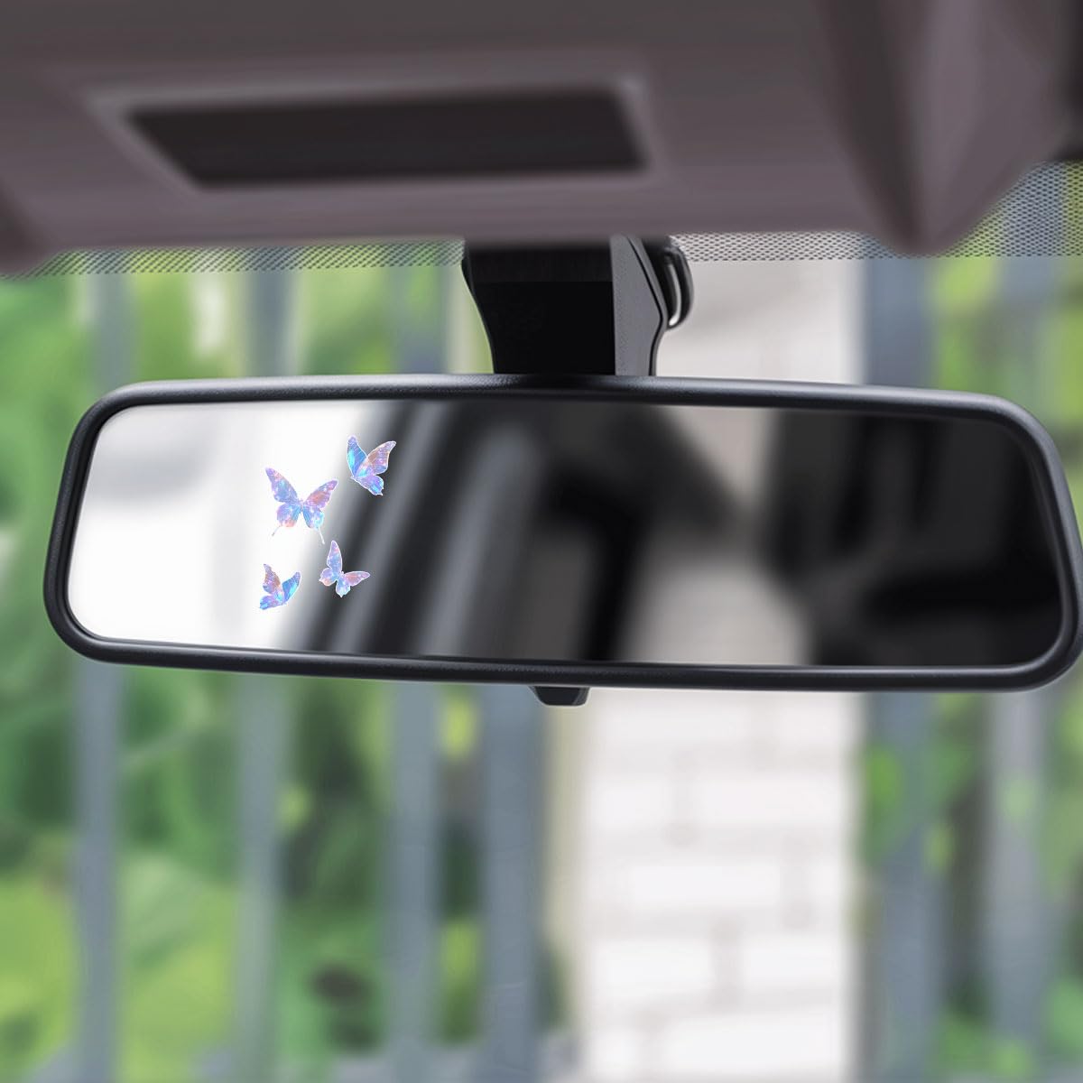 3 Pcs Butterfly Sticker – Aesthetic UV DTF Waterproof Vinyl Decal for Car Mirror, Laptop, Glass, Window, Journals, Symbol of Transformation and Beauty Gift for Women, Teens – 3 Inches (Butterfly)