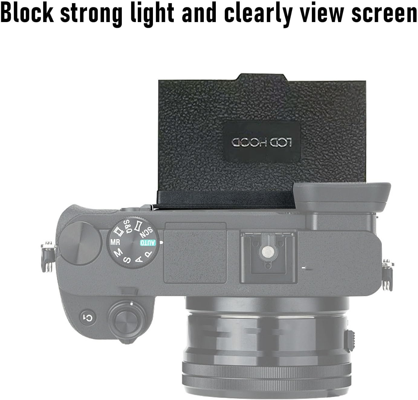 3.2in 5DIV 5DIII 1DX, T1, T2, 3D Zyyini Camera LCD Sun Shade, Wide Screen Magnet Hood Viewfinder for X X Light Blocking
