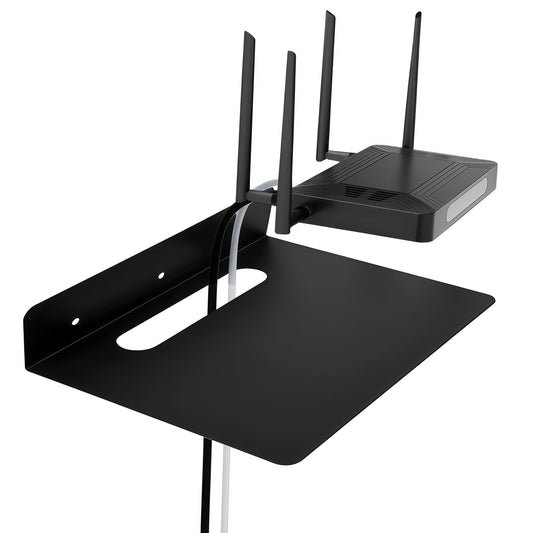 MZDMY Steel Floating Shelves for Wall,Small Wall Shelf，Bookshelf Living Room Bedroom Home Office Bathroom，Little Mini Tiny Display Hanging Shelves for Books/Storage/Room Decor (Black 9.06x6.5in)