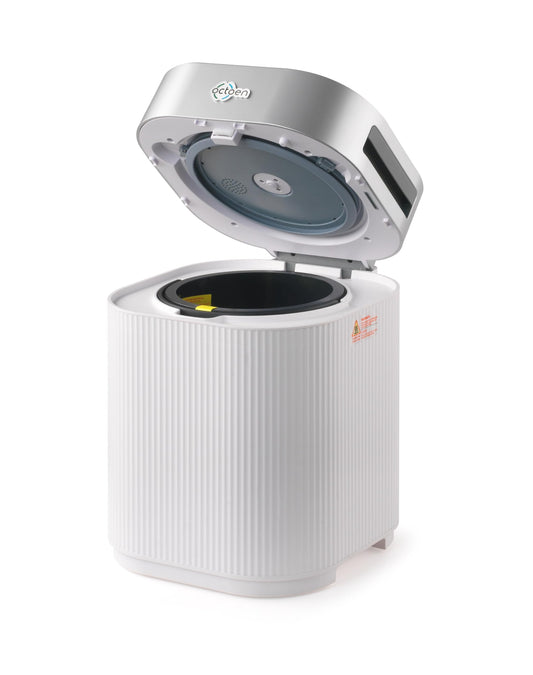 3L Electric Kitchen Composter w/ 2 Free Filters, 3 Modes w/Auto Cleaning UV-C Light Sanitizer, Rapid Conversion Within 2-8 Hours. Indoor/Outdoor, Turn Food Waste to Fertilizer for Garden, by OCTOEN