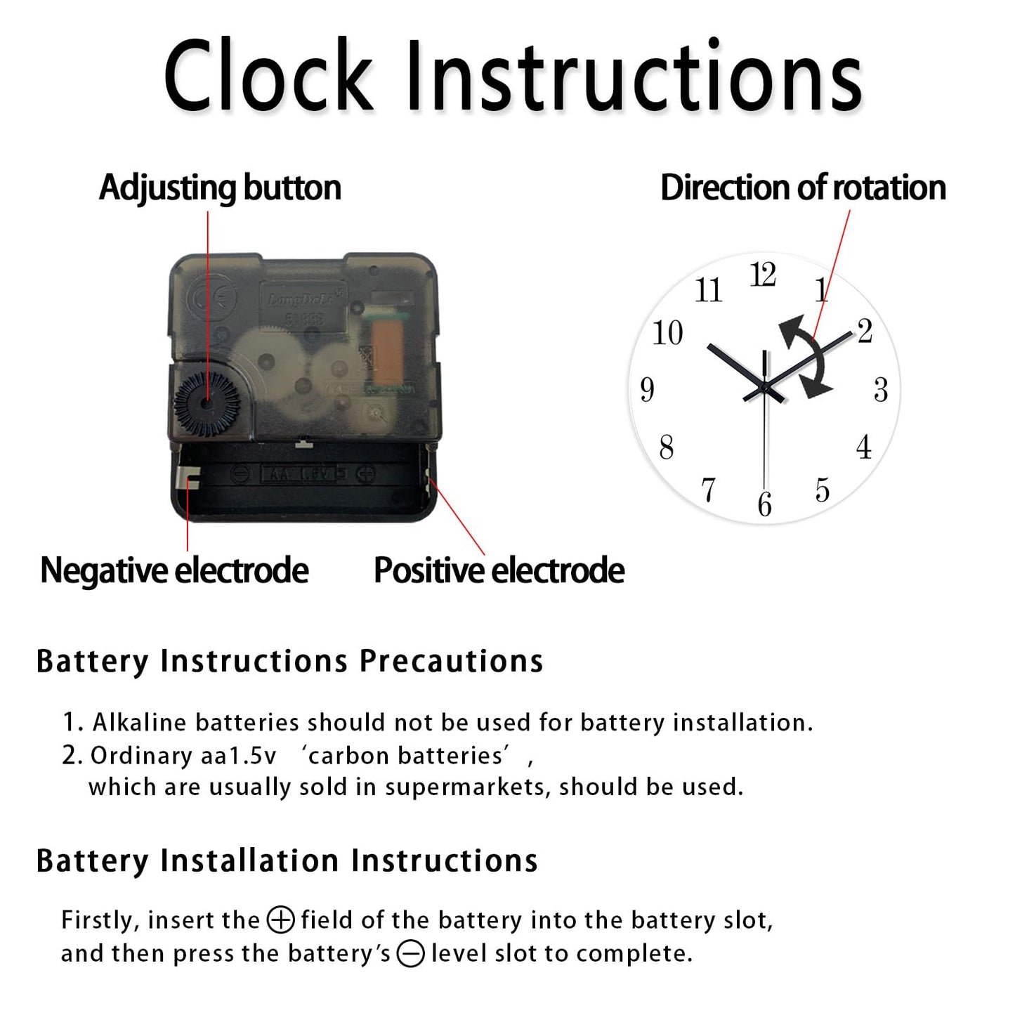 XNM Pink Chemical Clock for Girls Bedroom Wall Clocks Battery Operated Round Glass Analog Science 12 Inch Silent Wall Clock