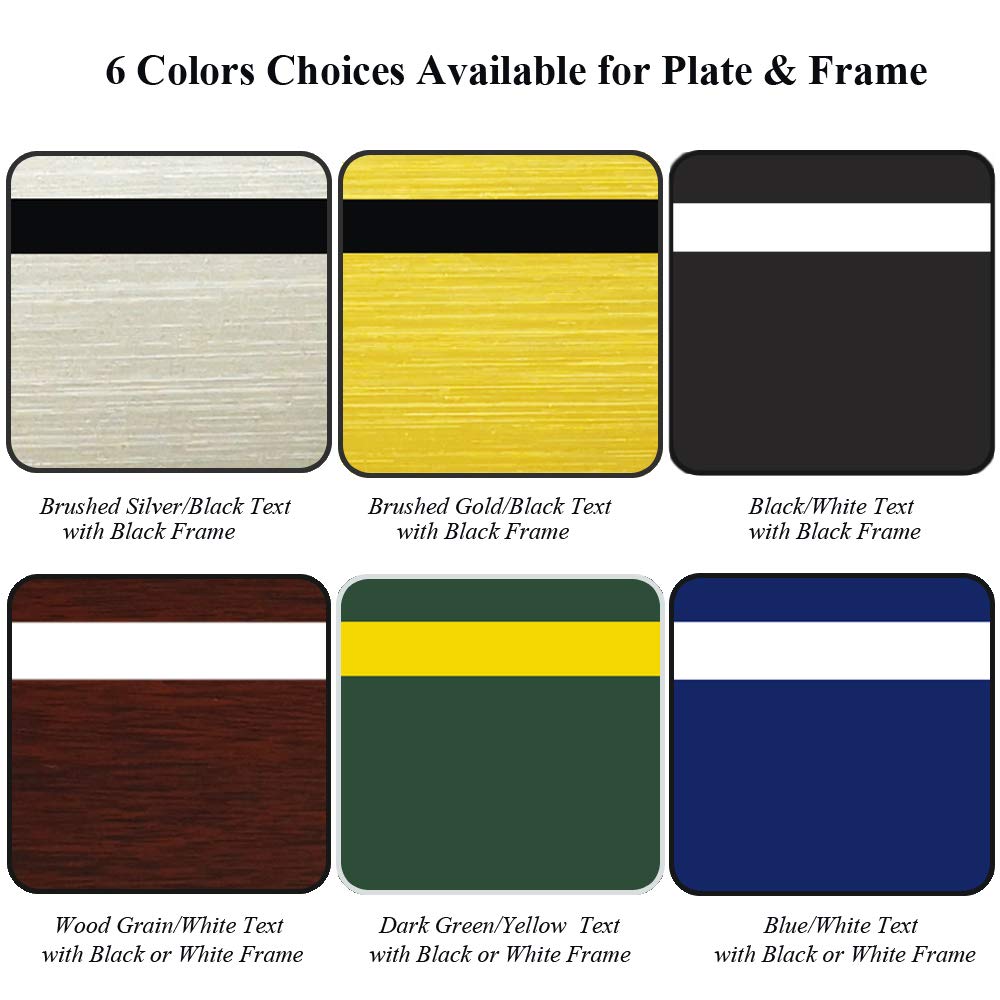 Custom Engraved Door Suite Wall Sign | Office Sign | Personalized Wall Plaque | Business Doctor Law Firm Home Office Cafe Shop | Up to 5 Text Lines | Adhesive Backed or Simple Keyhole Mounti (8" x 8")