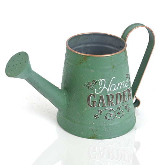 Z² BellaDecor Cute Small Watering Can Indoor Plants Garden Metal Decorative Watering Cans for Outdoor Plants Bonsai Outdoor Garden Flower Decorative (Green, 1.5L, 50.7 Oz)