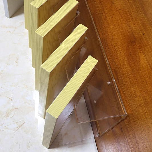 Floor tile sample rack,Acrylic Sample Display Shelf - 110cm Wooden Slab & Marble Tile Storage Rack for Trade Shows & Retail Stores - Stylish Organization Solution for Samples and Merchandise
