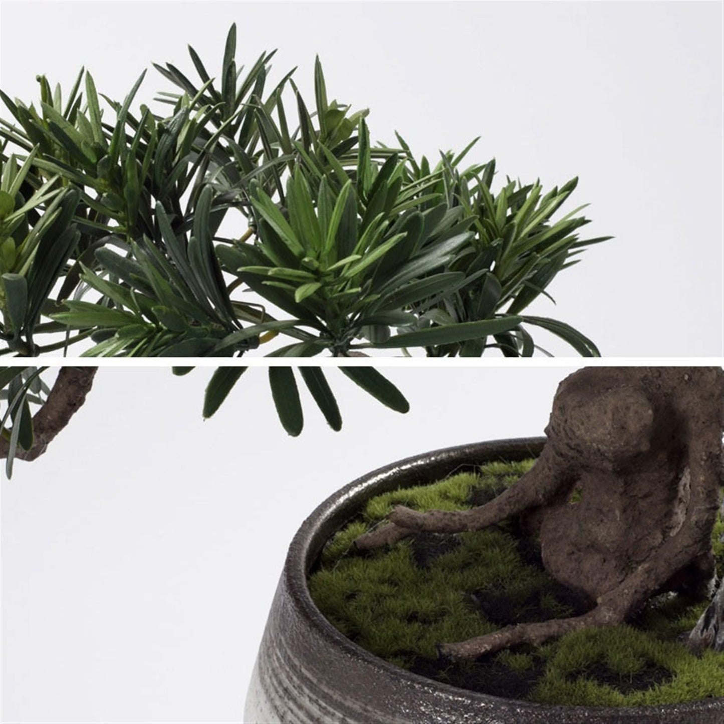 WANGHAI2024M Artificial Trees Round Table Center Turn Decorative Light Luxury Floral Hotel Table Simulation Tree Ornaments Chinese Greenery Ornaments Artificial Bonsai