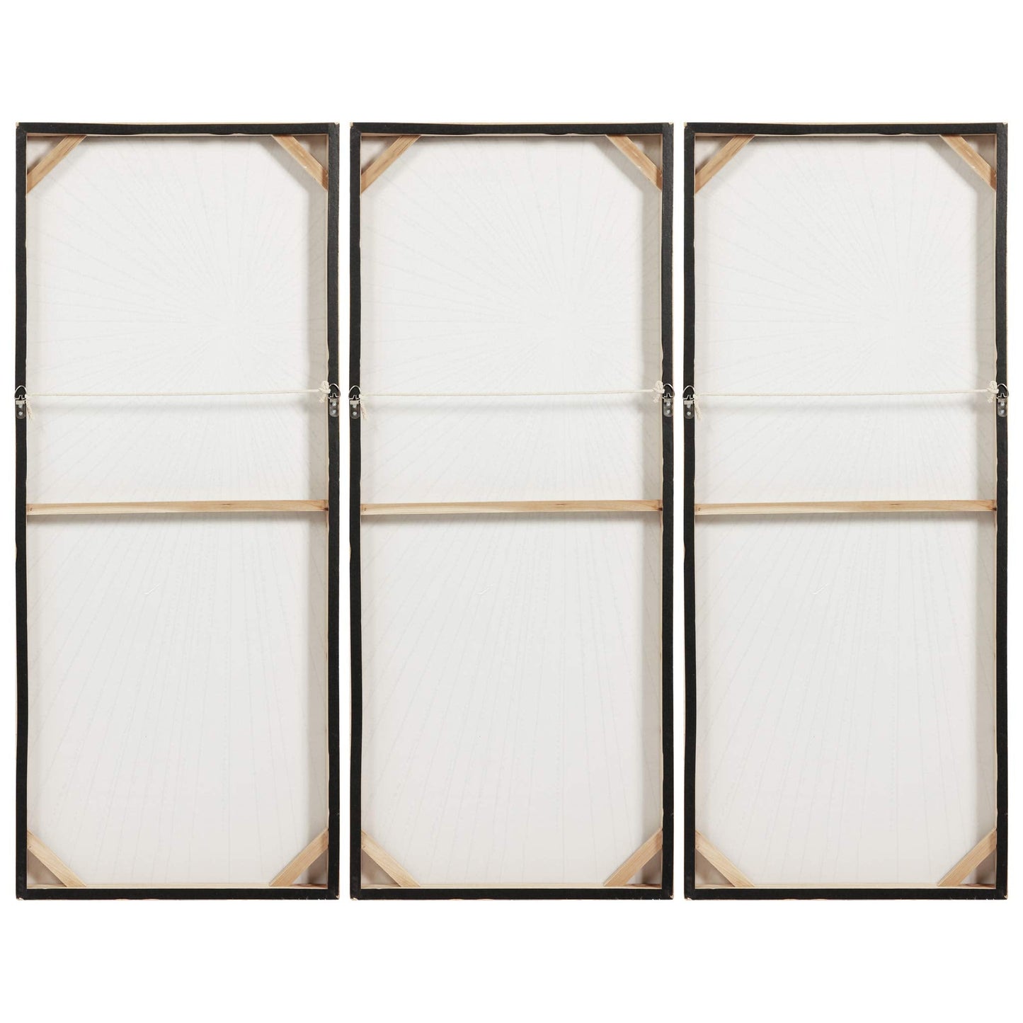 Empire Art Direct Gold Wall Art Textured Hand Painted Canvas by Martin Edwards, Triptych, 48" x 20" each, Sunshine