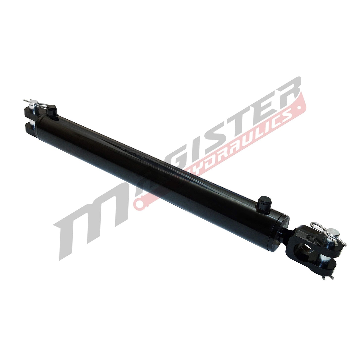 Magister Hydraulics Double Acting Hydraulic Cylinder - AG Clevis Hydraulic Cylinder 2500 PSI tie-Rod Alternative 3.5" bore 24" Stroke (3.5x24)