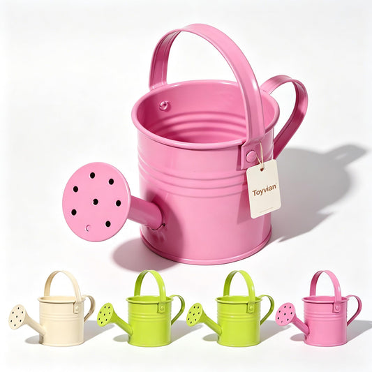 Mini Metal Watering Cans, 5pcs Vintage Iron Decorative Tiny Watering Pots for Succulents Fairy Garden Small Kettle Jugs for Desktop Decor Photo Props Wedding Party Favors