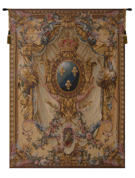 C Charlotte Home Furnishings Inc Grandes Armoiries Creme I French Tapestry Wall Hanging 78 X 59 Inch Viscose Cotton And Polyester Blend Wall Art Perfect For Home Decor And Wall Decor