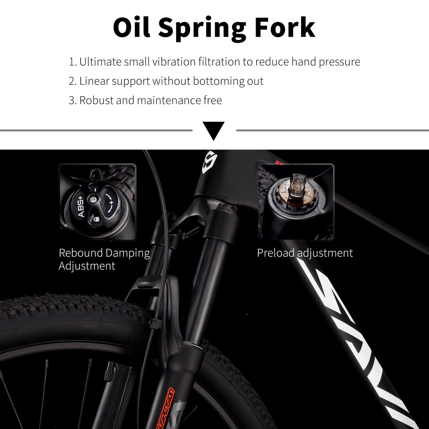 SAVADECK Carbon Fiber MTB with U6000 10 Speed Shift Groupset, Hydraulic Disc Brake with MT200 Break System (Rock Grey, 29 * 15.5)