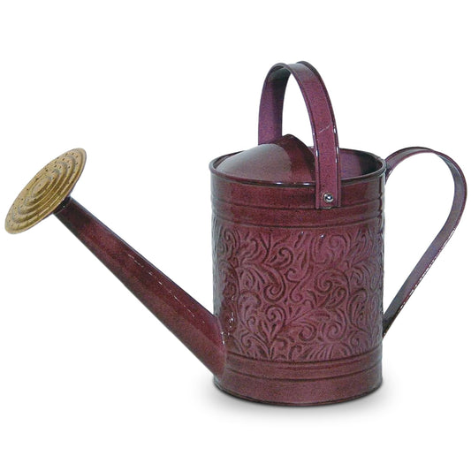 Headwind Stylish Vintage Morgan Metal Plant Watering Can – Stormy Purple 1 Gallon Decorative Flower Watering Can with Long Spout for Indoor & Outdoor Plants –by Robert Allen Home & Garden