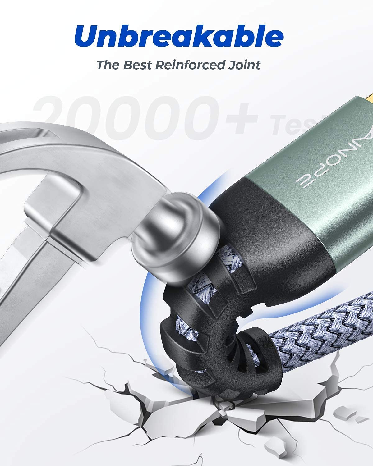 3.0 Cooler,6.6Ft/Grey, 2 Pack AINOPE USB to USB Cable, USB A to A Male to Male Cable [Never Rupture] Double End Type A