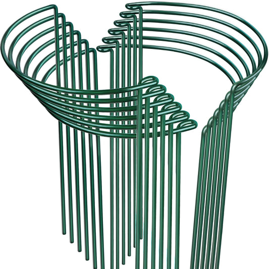 LEOBRO 12PCS Plant Supports, Peony Cages and Supports, Plant Stakes, Plant Support Stakes for Indoor Plants, Outdoor Plants, Monstera Hydrangea Support Cage, 10" W x 15.8" H