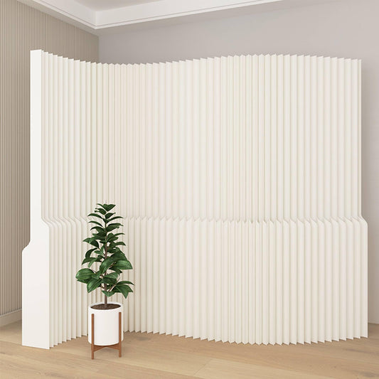 Foldable Room Divider Panel, Honeycomb Structure, Lightweight, Freestanding Privacy Screen for Office, Home, Studio, Temporary Wall Divider for Space Separation (118x10x71in)