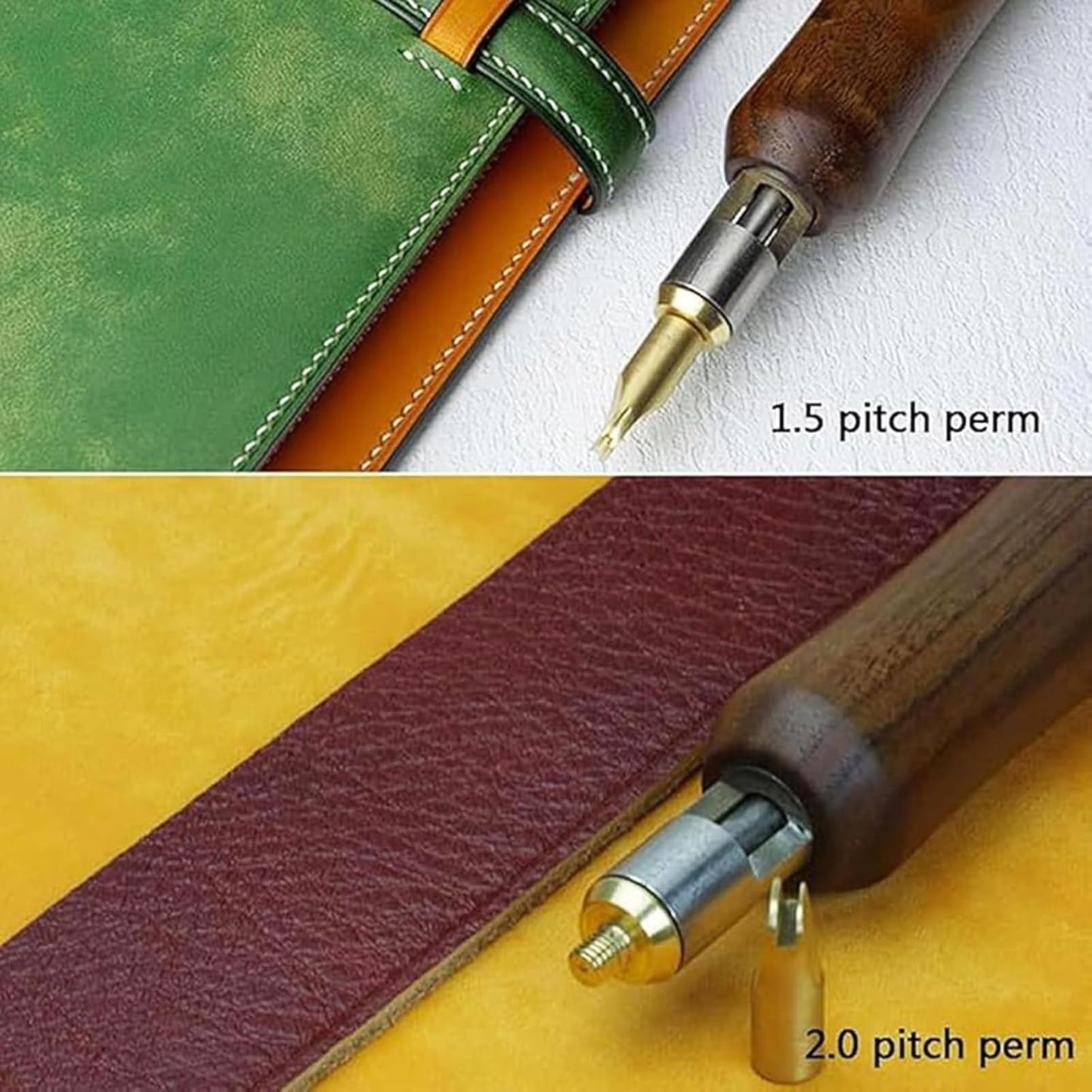 Refining the Details/Digital Craft Tool/Skiving Machine/Electric Leather Edge Creaser with 14 Heads for Creative Study and Advanced Hide Material Processing Task(Two)