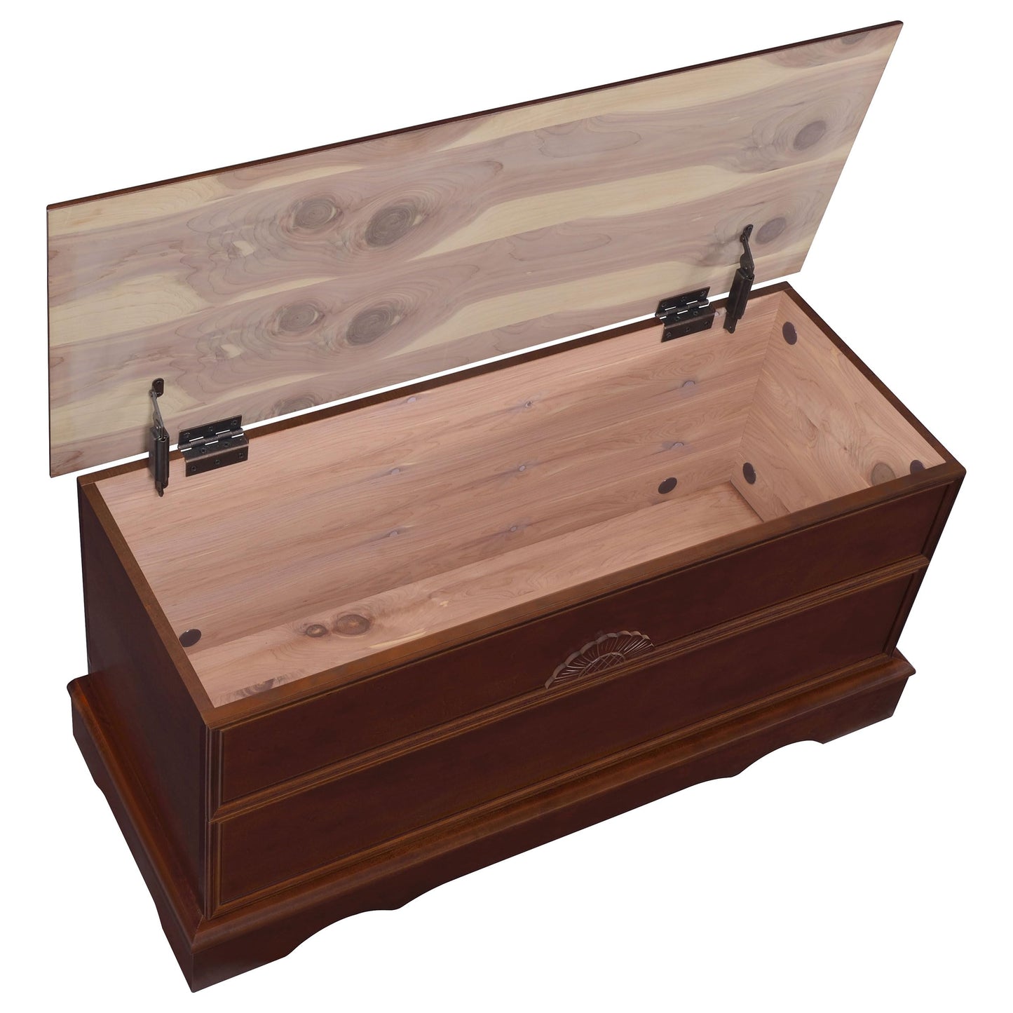 Coaster Home Furnishings - Paula - Wood - Cedar Chest with Storage Trunk, Rectangular Shape and Traditional Style - Bedroom - 40-Inch - Warm Brown - 4694