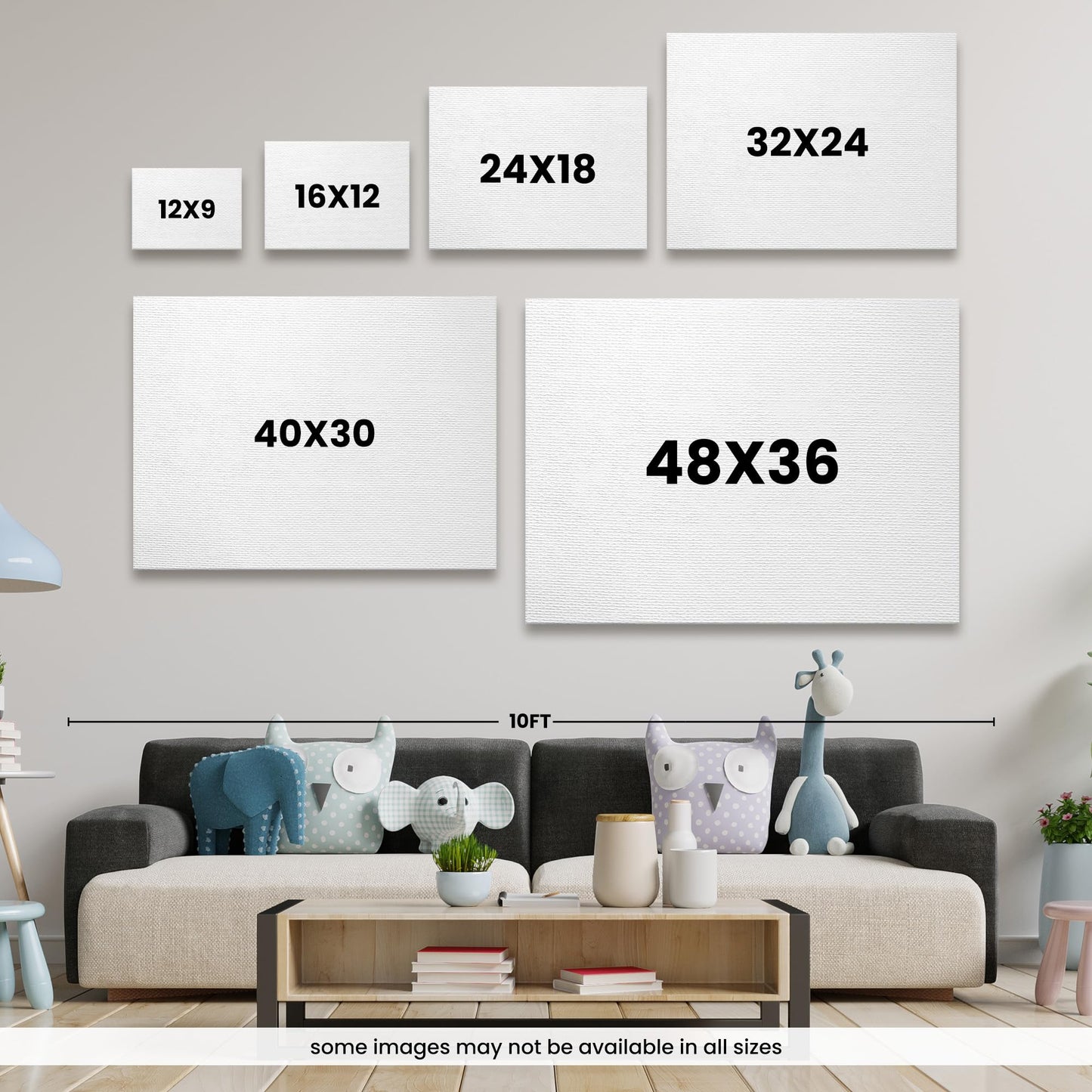CANVAS ON DEMAND Usa License Plate Map Canvas Wall Art Print by Brittney Hallowell, Contemporary, Home Decor, America, United States Artwork,48" x36in