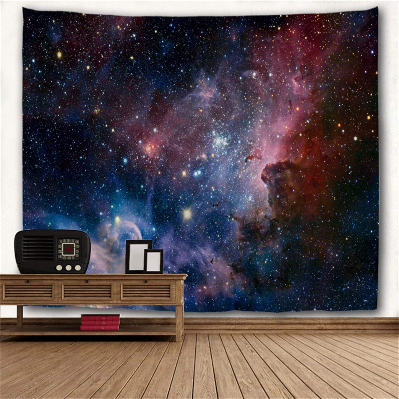 Ihome888 Space Star Tapestry, Outer Universe Galaxy Tapestries Wall Hanging for Bedroom Living Room Dorm, 80 Inch by 60 Inch, Colorful