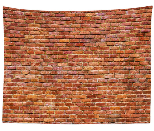 Loccor Red Brick Wall Tapestry Vintage Red Brick Stone Wall Texture Tapestry for Kids Adults Bedroom Living Room Dorm Home Aesthetic Decor 80''x60''